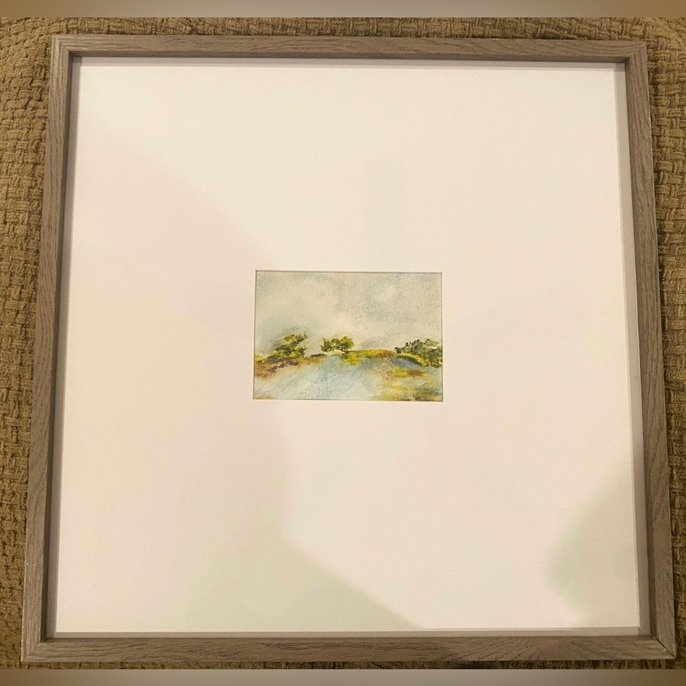 •Oversized Watercolor Landscape•